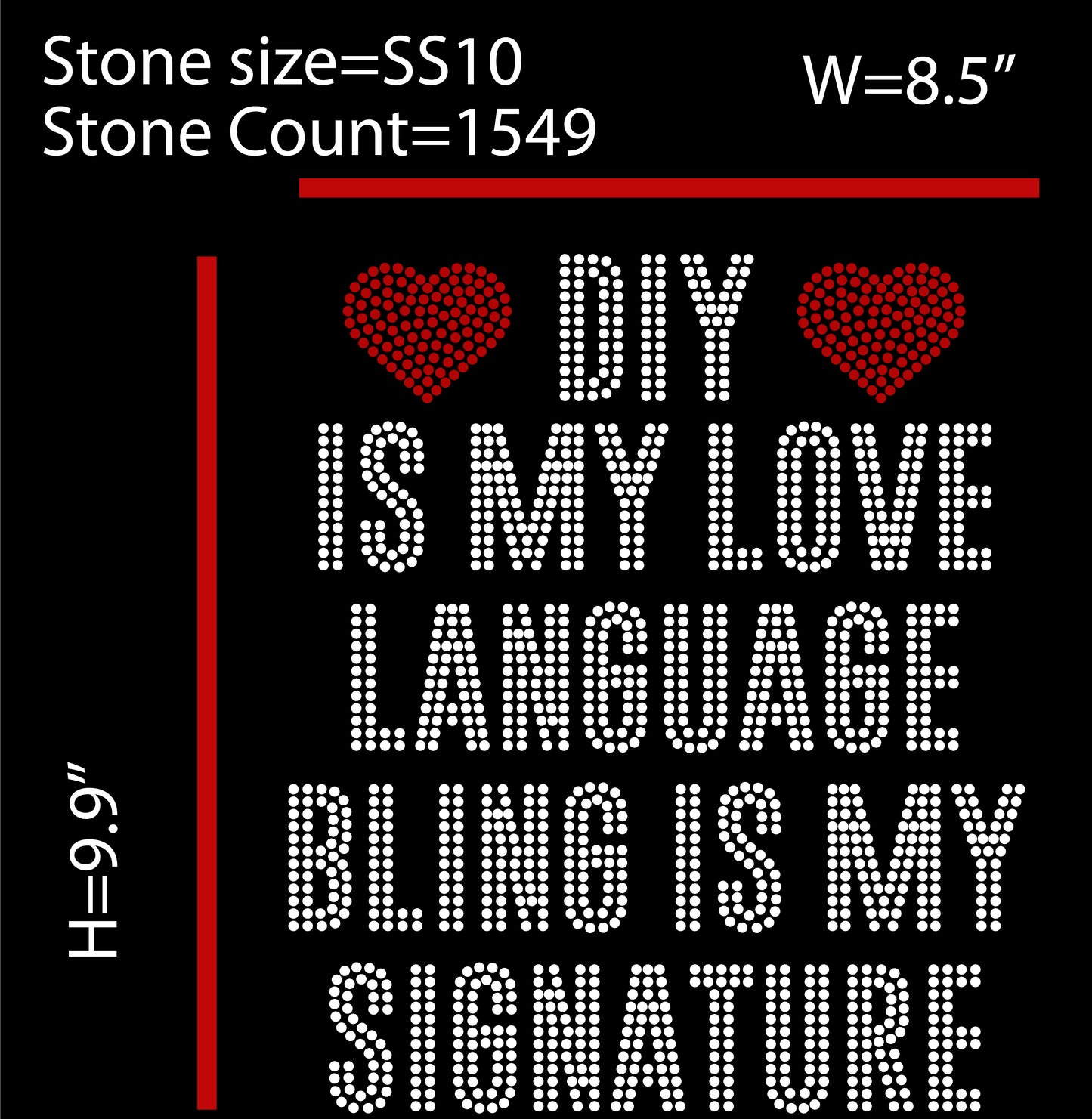 DIY Is My Love Language Bling Is My Signature