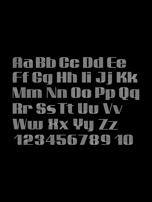 Diamond Luxe – Premium Rhinestone Font SVG